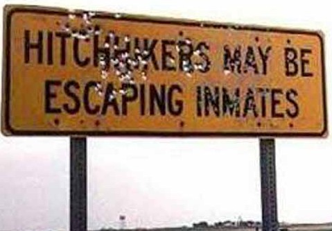 Don't pick up hitchhikers!